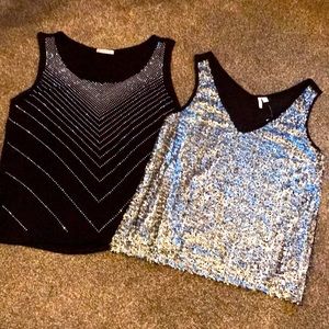 Brand new with tags - Cato 16/18 Black Sleeveless Top with Silver Sparkles